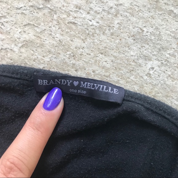 Brandy Melville Deep V Cropped Tank - Picture 4 of 5